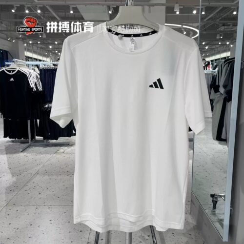Adidas阿迪达斯男子运动休闲T恤运动生活短袖透气圆领KA8339