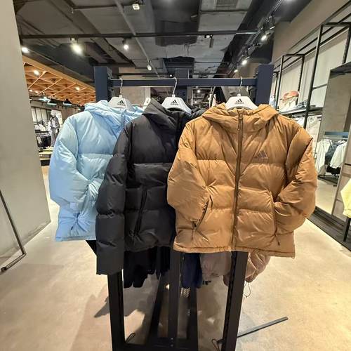 阿迪达斯女子24年冬款暖芯科技保暖600蓬羽绒服外套JV6192 JV6191