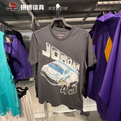 Nike耐克JordanAJ飞人篮球短袖纯棉印花透气宽松运动T恤男IB7352