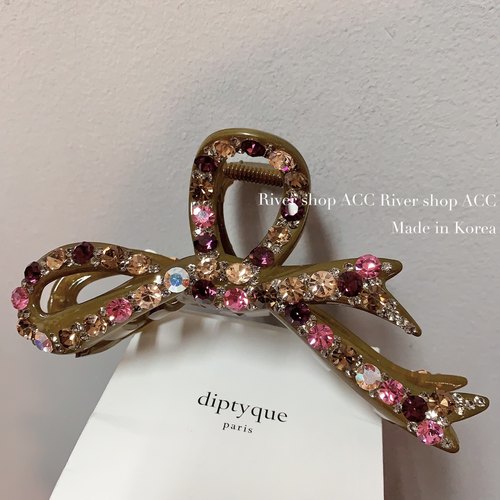 12cm满钻奢华彩钻蝴蝶夹造型【抓夹】韩国发饰盘发抓夹大发卡爆闪