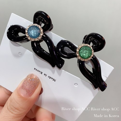 4.5cm拉丝蝴蝶结形状【小抓夹】韩国进口迷你碎发夹