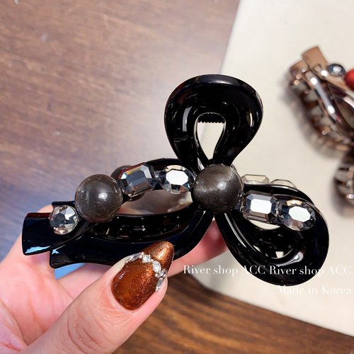 9cm猫眼珠【蝴蝶结形状抓夹】韩国发饰鲨鱼夹发抓