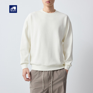 新款 微标点缀上衣男55911 高智通勤提花卫衣男2026春季 墨麦客男装