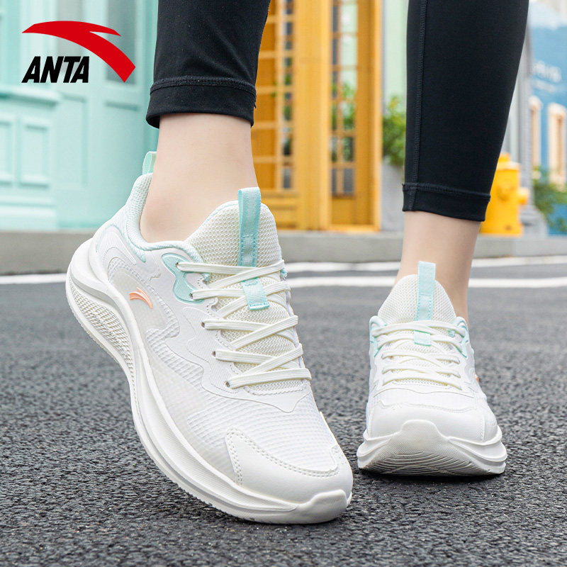安踏女鞋跑步鞋女款2024新款春季网鞋休闲鞋官网旗舰正品运动鞋女