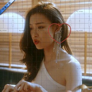 流金岁月倪妮同款耳环 朱锁锁长款流苏超仙耳饰气质百搭耳钉礼服