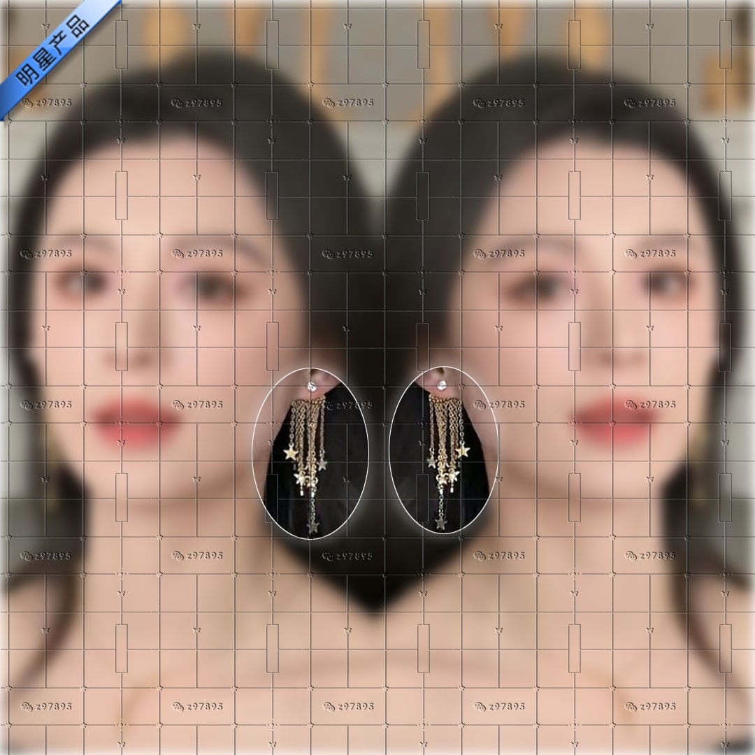 毛林林同款耳环长款星星耳坠银针耳钉气质灭罪明星江雁耳饰送女友