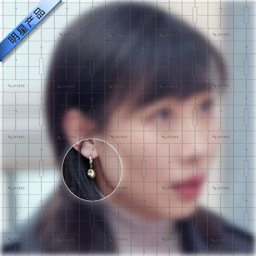 任素汐明星同款故乡别来无恙电视剧金色复古搭扣耳环气质简约耳饰
