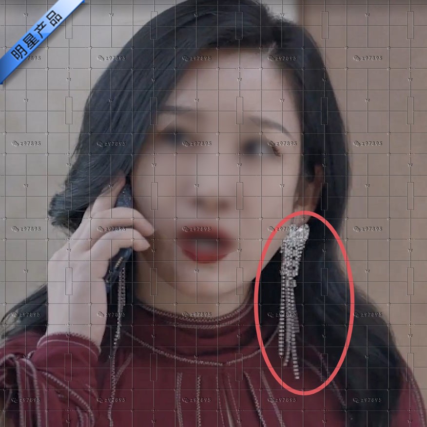 小敏家李萍同款耳环 秦海璐长款爱心流苏耳饰超长气质耳钉高级感