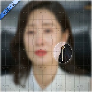 女士的品格刘敏涛同款耳环s925银针镶钻皇冠耳饰时高级感气质长款