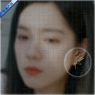 白日梦我庄达菲林语惊同款蝴蝶结耳环轻奢高级感金色耳饰生日礼物