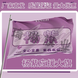 杨紫应援大旗明星演唱会手持大旗户外音乐节歌手大旗定制后援会