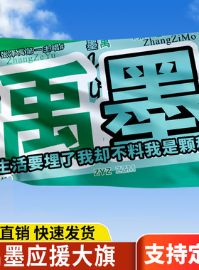 禹墨应援大旗TF家族张泽禹张子墨组合大旗户外演唱会音乐节旗定制