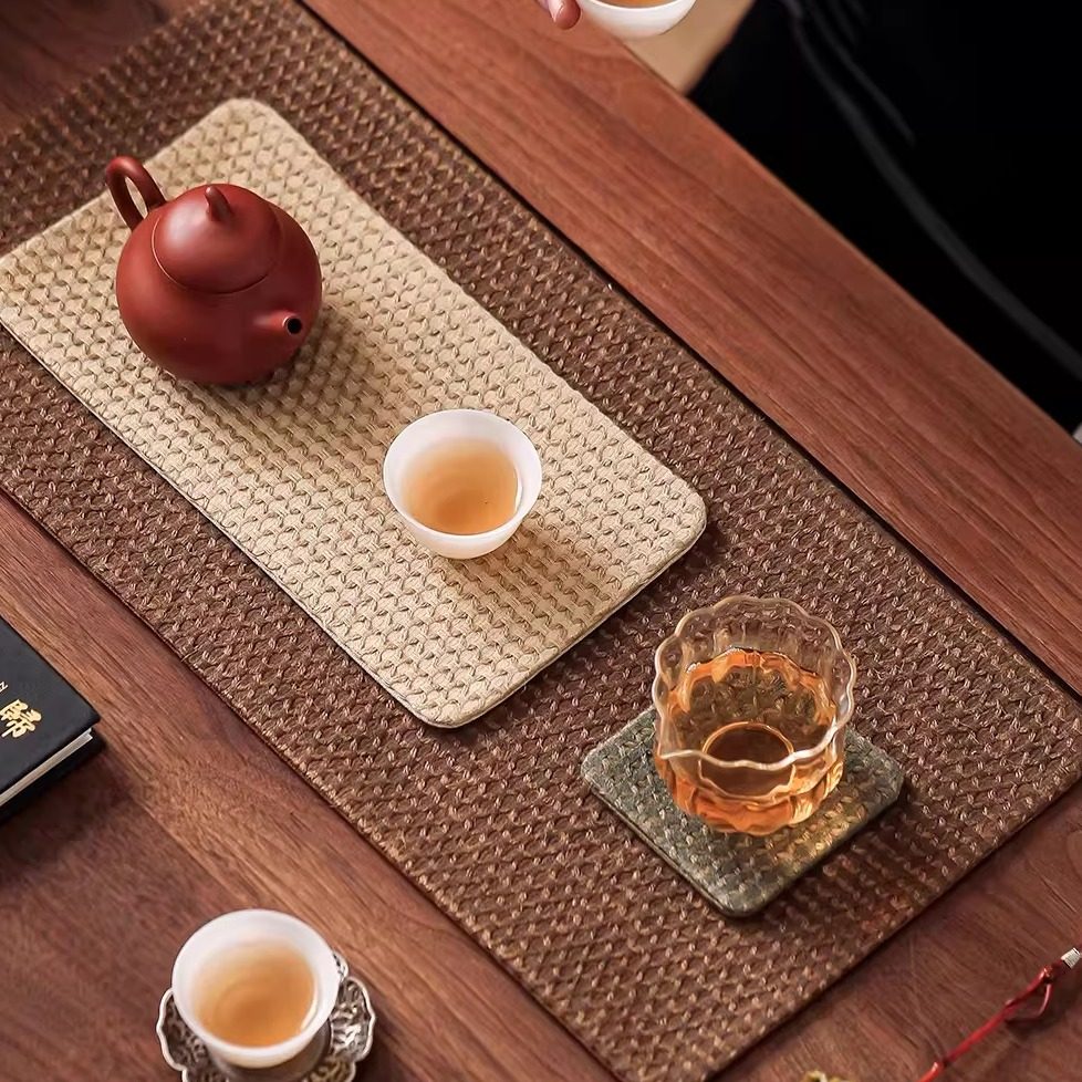 新中式棉麻茶席双面手工小号干泡垫复古隔热垫杯垫纯色茶布艺桌垫,居家布艺,茶席,淘宝优惠券,粉丝福利购,淘宝优惠卷