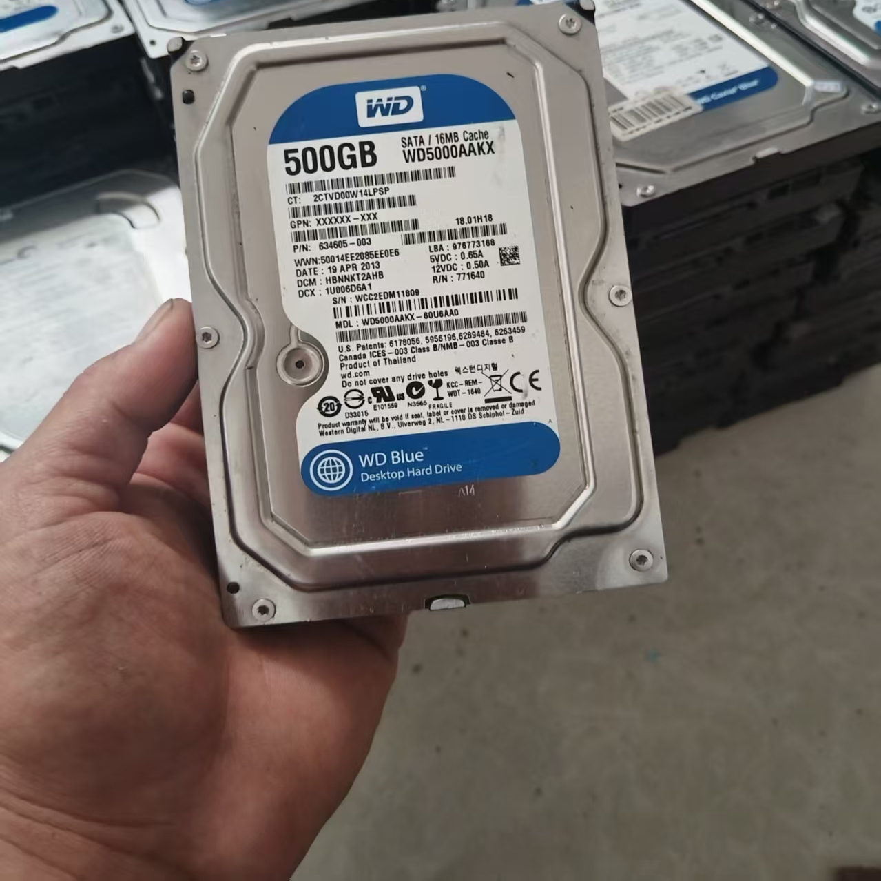 拆机西数希捷新款500g机械硬盘