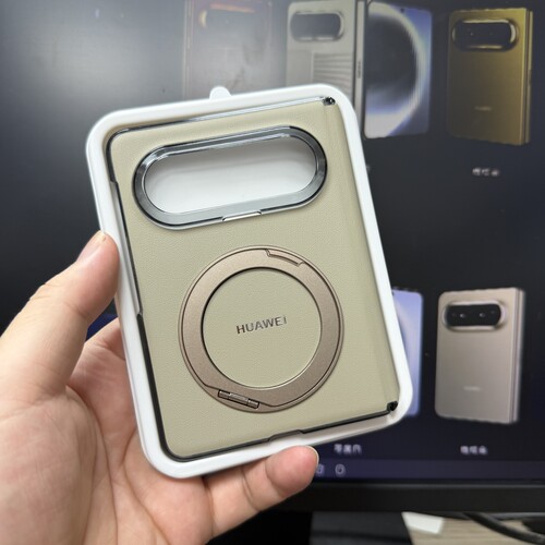 全新适用华为PuraXMax典藏版磁吸旋转支架手机壳PuraX2代大阔折叠屏手机保护套官方同款超薄中轴防摔壳橄榄金