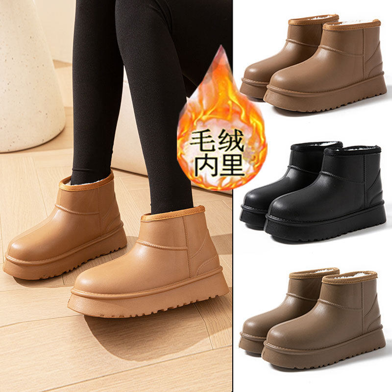 加绒雪地靴女冬季2025新款外穿防滑时尚保暖棉靴家用耐脏防水棉鞋,女鞋,时尚雪地靴,淘宝优惠券,粉丝福利购,淘宝优惠卷