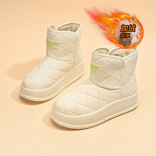 雪地靴女2024冬季新款女鞋短筒保暖棉鞋加绒加厚鞋女靴鞋女MX7807