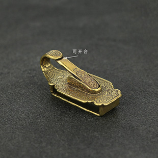 纯铜复古满清旗下衙门当差刀挂腰牌玉佩挂件黄铜复古皮带钥匙挂扣