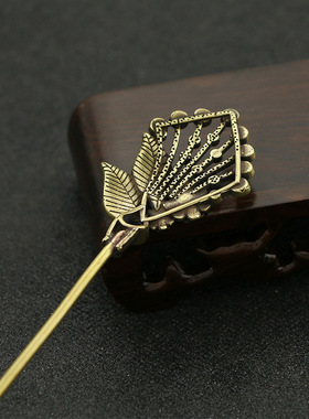 复古创意家居摆件铜制工艺品茶针