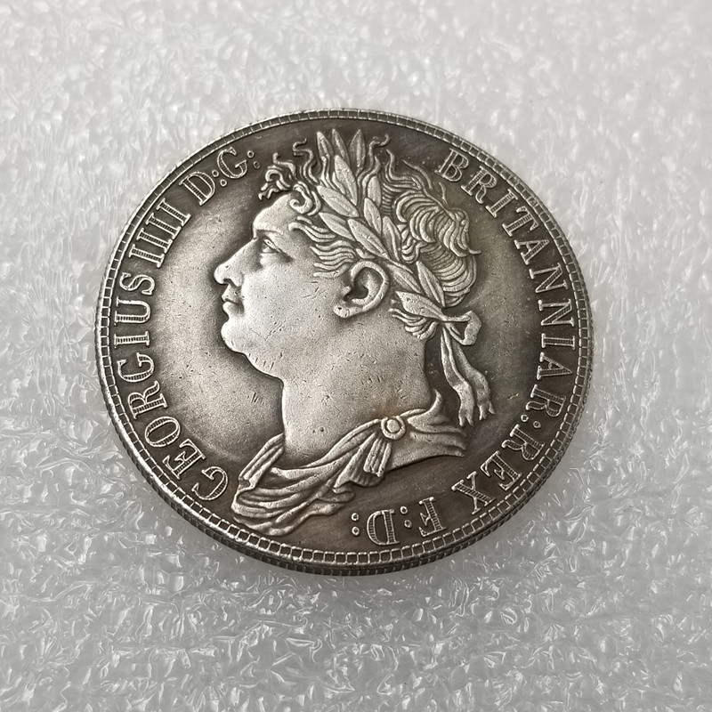 纯手工匠复古法作旧合金复刻道具工艺品印度 1830纪念币银元银圆