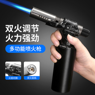 Honest百诚正品商务手持加大直冲防风打火机户外烧烤生火气体喷枪