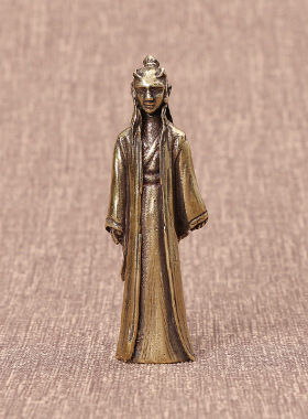 手工纯黄铜哪吒之魔童汽车动漫