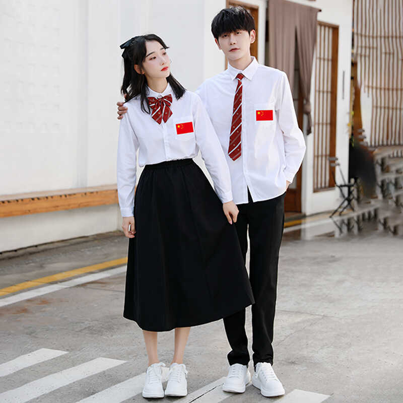 学院风学生长裙比赛班服大合唱毕业照初中高中生诗歌朗诵讲演出服