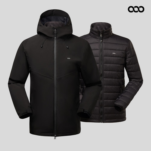 户外三合一冲锋衣科技棉内胆