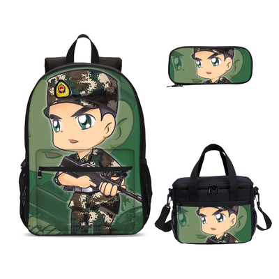 解放军儿童书包卡通军人学生男生