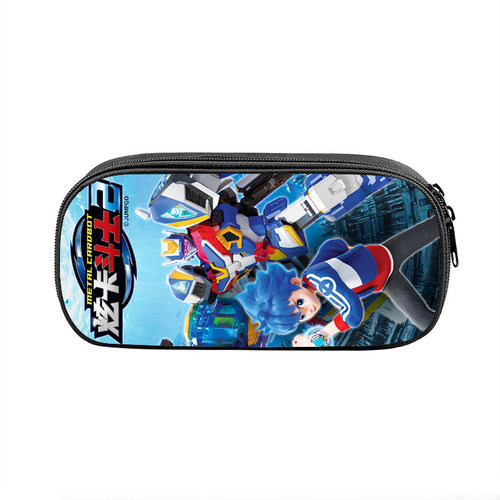 炫卡斗士小学生铅笔盒卡通周边儿童文具盒变形机器人男生超酷笔袋