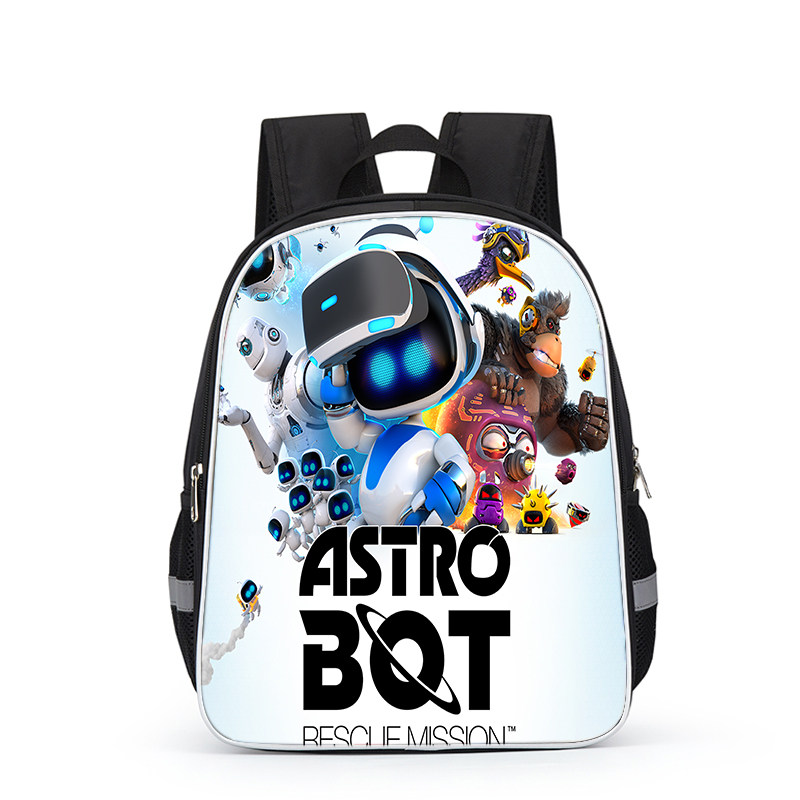 宇宙机器人小学生书包幼儿园双肩包卡通儿童双层大容量护脊小背包