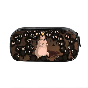 千与千寻小煤球儿童铅笔袋卡通可爱的小学生文具盒动漫周边铅笔盒