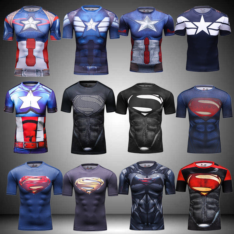 超人pro紧身衣专业运动田径训练健身惩罚者短袖排汗速干男t恤春秋