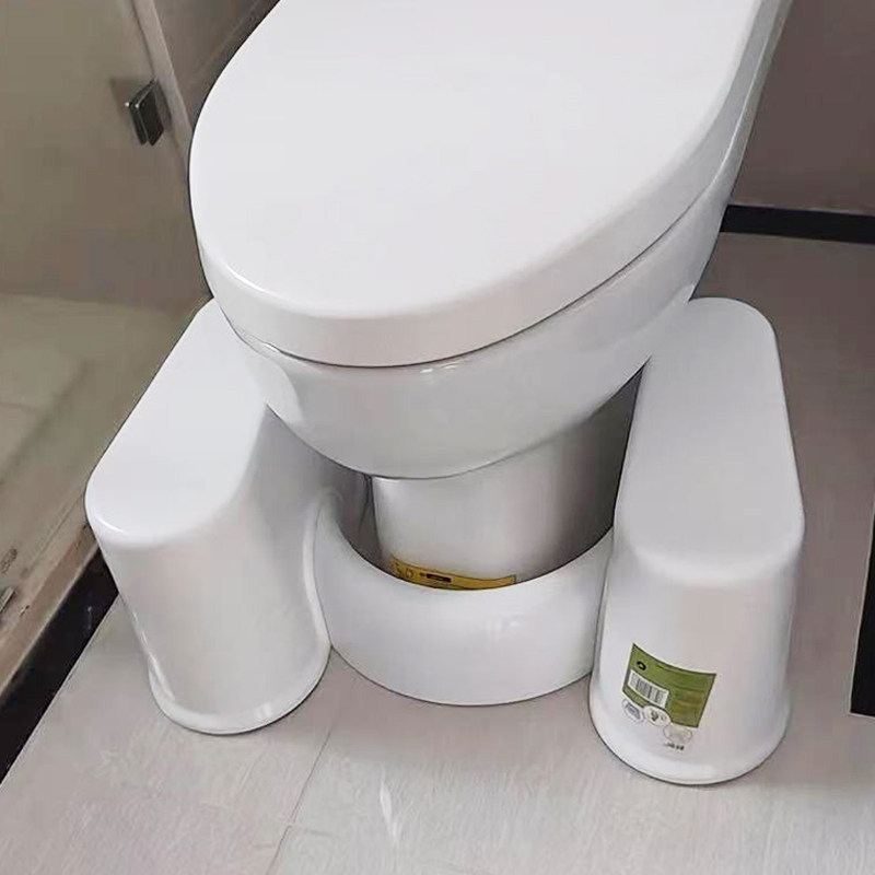马桶凳脚凳厕所蹲坑塑料加厚脚踩凳儿童卫生间增高踩脚垫脚凳成人