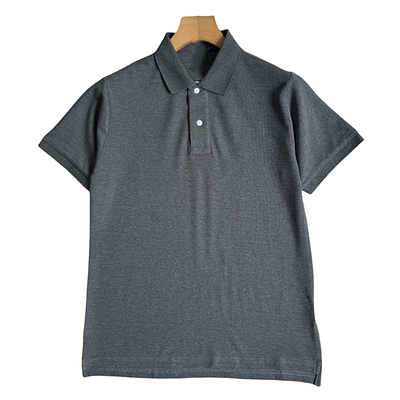 妞妞家夏季新品男女同款纯棉老钱风简约翻领短袖百搭T恤2215