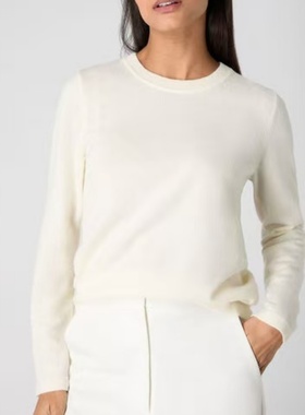 妞妞家春秋新品女士TH简约纯色圆领百搭羊毛套头打底针织衫8643