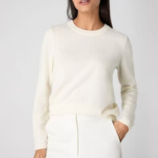 妞妞家春秋新品女士TH简约纯色圆领百搭羊毛套头打底针织衫8643