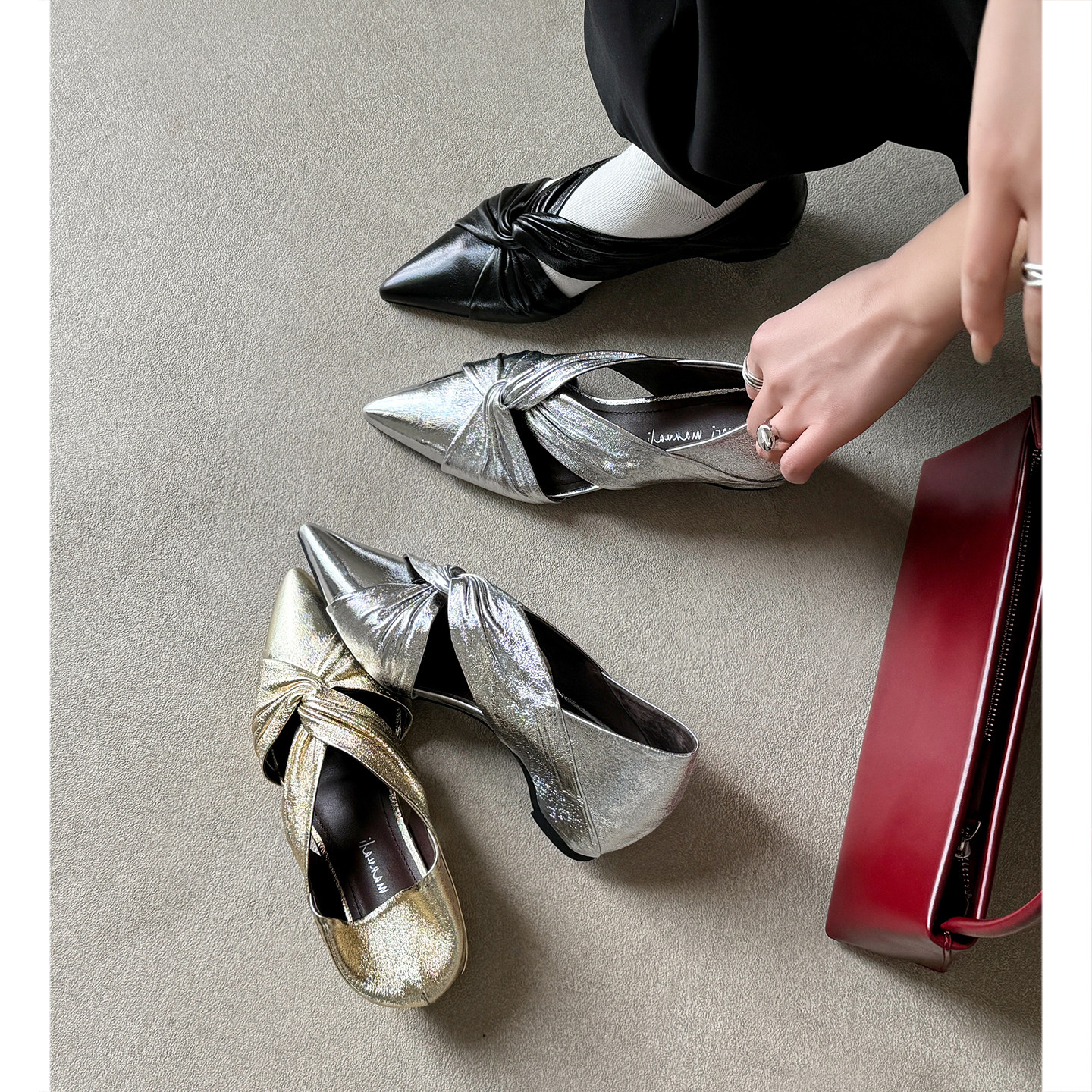 J 尖头内增高5厘米交叉中口单鞋羊皮 猪皮 羊皮,女鞋,棉鞋,淘宝优惠券,粉丝福利购,淘宝优惠卷