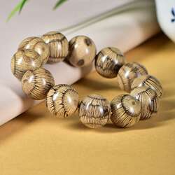 珠饰品精工文玩木对眼买麻藤小叶男女圆手链手串鬼脸佛珠念珠鹰眼