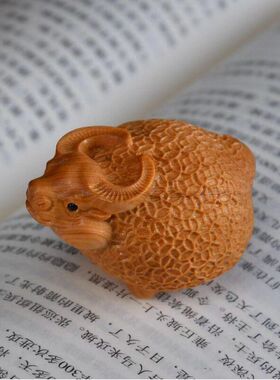 件转手把雕刻柏木把玩男随身件