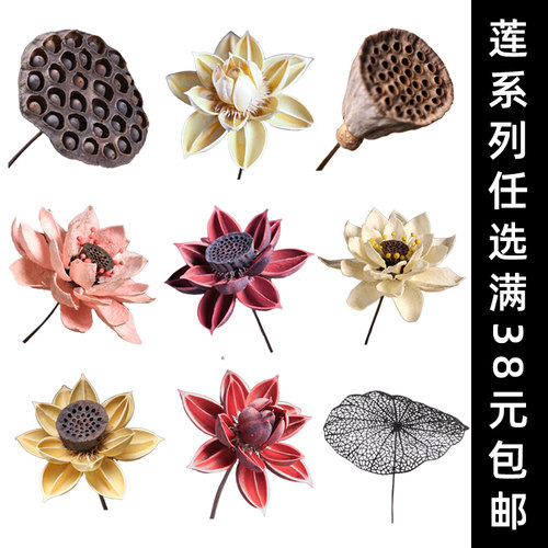 拾花集莲蓬荷花系列干花满38包邮