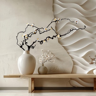 永生梅花中式干花花束客厅摆设禅意文艺枯树枝风干支装饰干枝真花