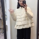 裙摆轻薄款 设计师款 女士羽绒服复古立领外套 新款 90白鸭绒2025冬季