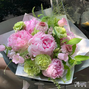 杭州同城鲜花速递芍药生日花束