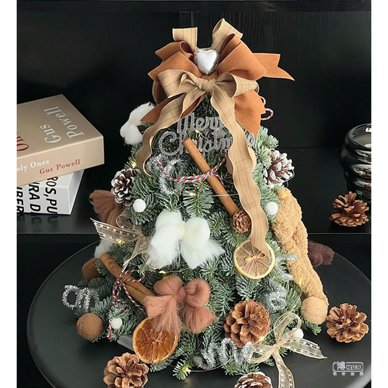 进口诺贝松圣诞树杭州同城鲜花速递鲜活真松枝树家用平安夜圣诞节