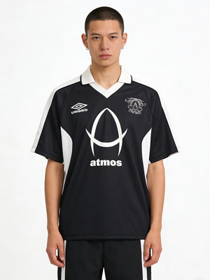 U*mbro×atmos 男女同款复古宽松版翻领T恤