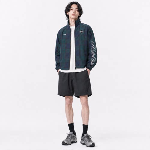 Fcrb PLAID VENTILATION PRACTICE 男士格纹运动休闲夹克外套