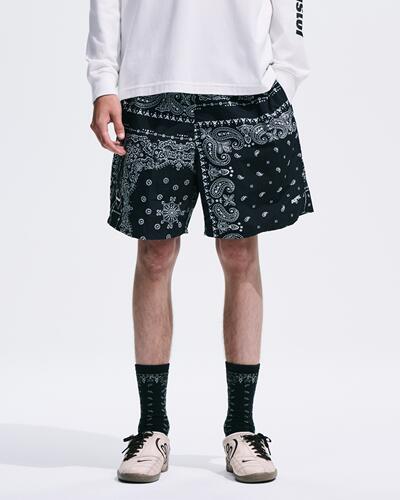 FCRB BANDANA NYLON EASY SHORTS腰果花 男士户外运动休闲短裤