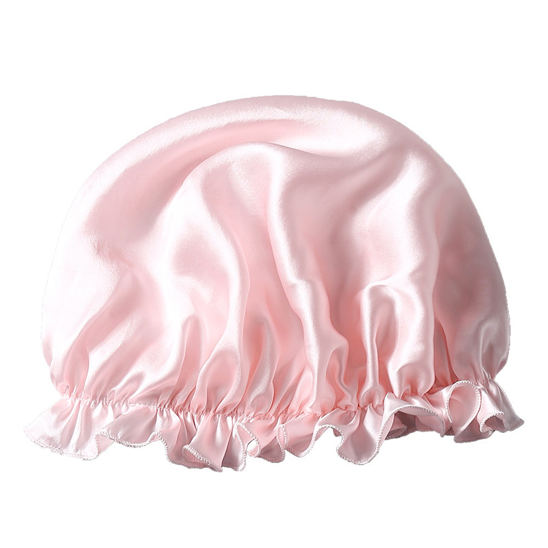 100% MULBERRY SILK COMFORTABLE NIGHTCAP SHOWER CAP SILK WATERPROOF AND DUSTPROOF HOME CASUAL LONG HAIR CARE HAIR COVER BANDANA
