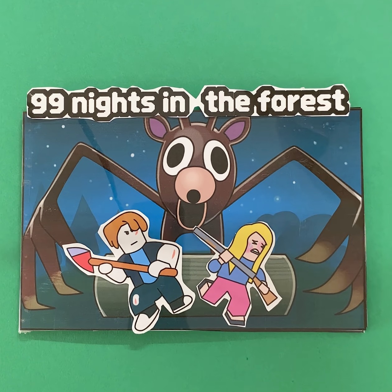 新款ROBLOX森林里的99夜安静书换装解压儿童手工创意diy益智玩具